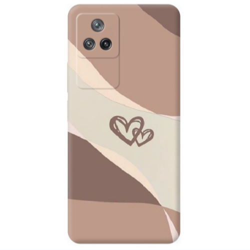 Xiaomi Poco F4 Mini Hearts Transparent Silicone TPU Θήκη