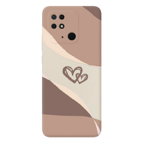 Xiaomi Poco C40 Mini Hearts Transparent Silicone TPU Θήκη