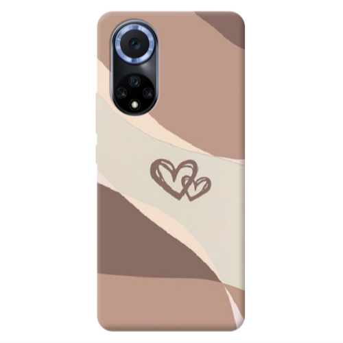 Huawei Nova 9 Mini Hearts Transparent Silicone TPU Θήκη