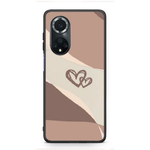 Huawei Nova 9 Mini Hearts Black Glossy Θήκη
