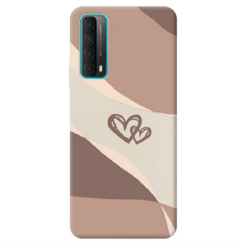 Huawei P Smart 2021 Mini Hearts Transparent Silicone TPU Θήκη