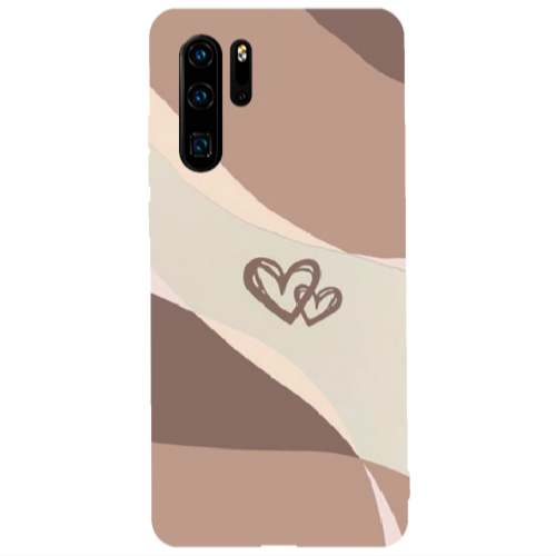 Huawei P30 Pro Mini Hearts Transparent Silicone TPU Θήκη