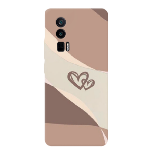Xiaomi Poco F5 Pro Mini Hearts Transparent Silicone TPU Θήκη