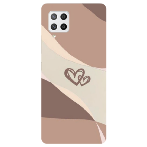 Samsung A42 5G Mini Hearts Transparent Silicone TPU Θήκη