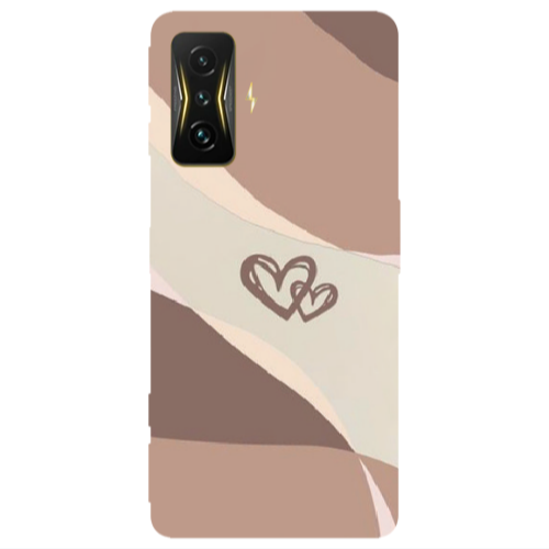 Xiaomi Poco F4 Gt Mini Hearts Transparent Silicone TPU Θήκη