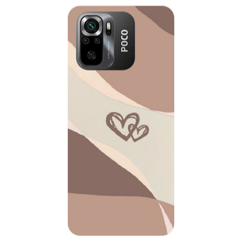 Xiaomi Poco M5 s Mini Hearts Transparent Silicone TPU Θήκη