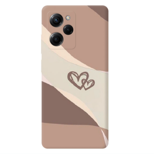 Xiaomi Poco X5 Pro Mini Hearts Transparent Silicone TPU Θήκη