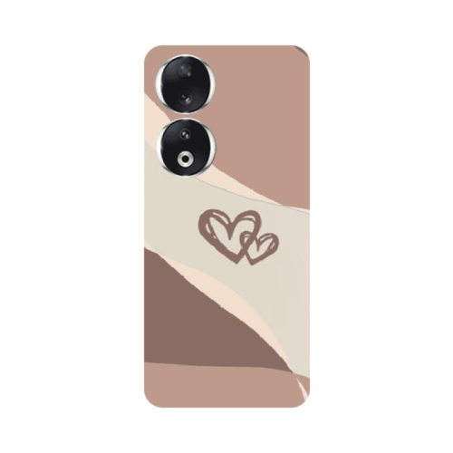 Honor 90 5G Mini Hearts Transparent Silicone TPU Θήκη