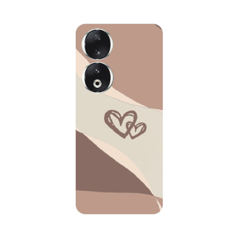 Honor 90 5G Mini Hearts Transparent Silicone TPU Θήκη