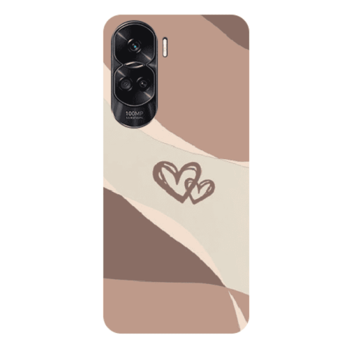 Honor 90 Lite 5G Mini Hearts Transparent Silicone TPU Θήκη