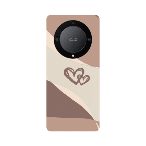 Honor Magic5 Lite 5G Mini Hearts Transparent Silicone TPU Θήκη