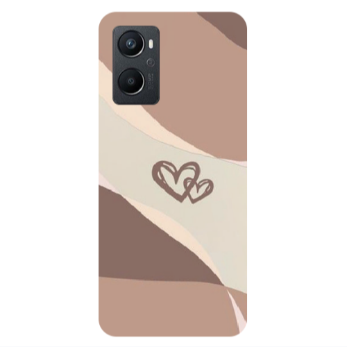 Oppo A 96 Mini Hearts Transparent Silicone TPU Θήκη