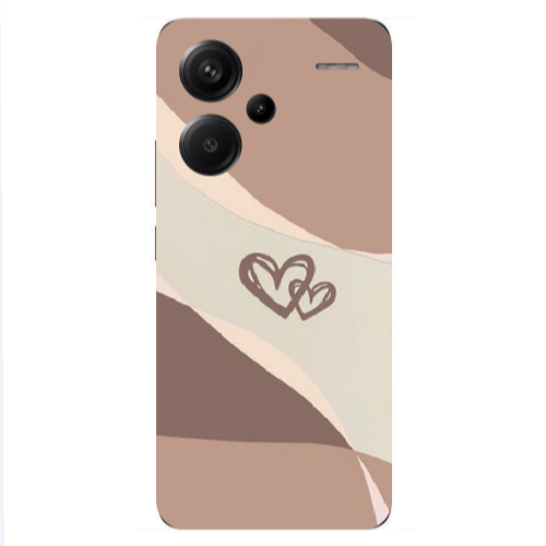 Xiaomi Redmi Note 13 Pro+ 5G  Mini Hearts Transparent Silicone TPU Θήκη