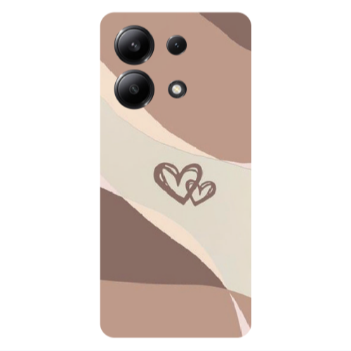 Xiaomi Redmi Note 13 4G Mini Hearts Transparent Silicone TPU Θήκη