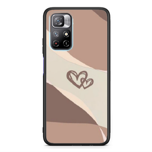 Xiaomi Poco M4 Pro 5G Mini Hearts Black Glossy Θήκη