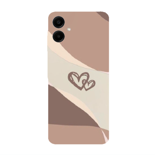 Samsung A06 Mini Hearts Transparent Silicone TPU Θήκη