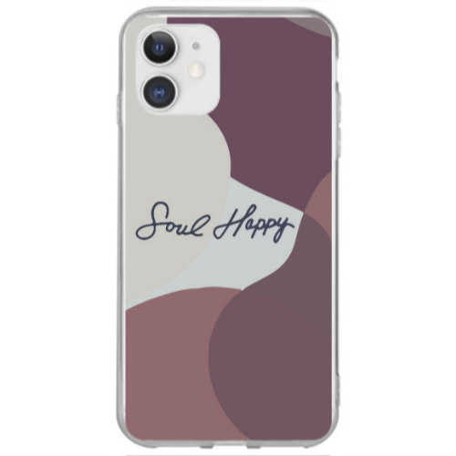 Apple iPhone 12 Soul Happy Transparent Silicone TPU Θήκη
