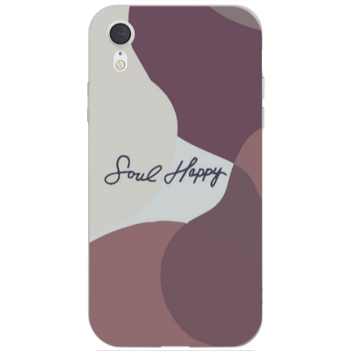 Apple iPhone Xr Soul Happy Transparent Silicone TPU Θήκη