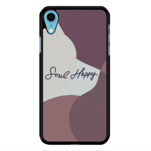 Apple iPhone Xr Soul Happy Black Glossy Θήκη