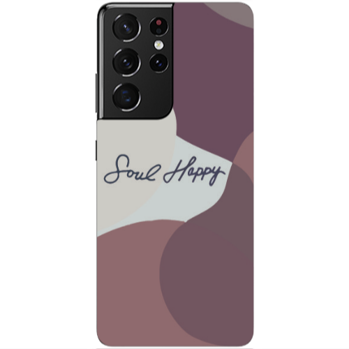 Samsung S21 Ultra Soul Happy Transparent Silicone TPU Θήκη