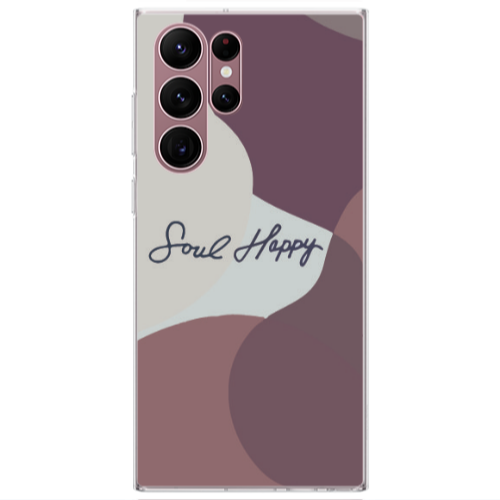 Samsung S22 Ultra Soul Happy Transparent Silicone TPU Θήκη