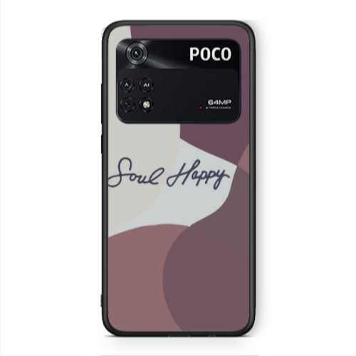 Xiaomi Poco M4 Pro 4G Soul Happy Black Glossy Θήκη