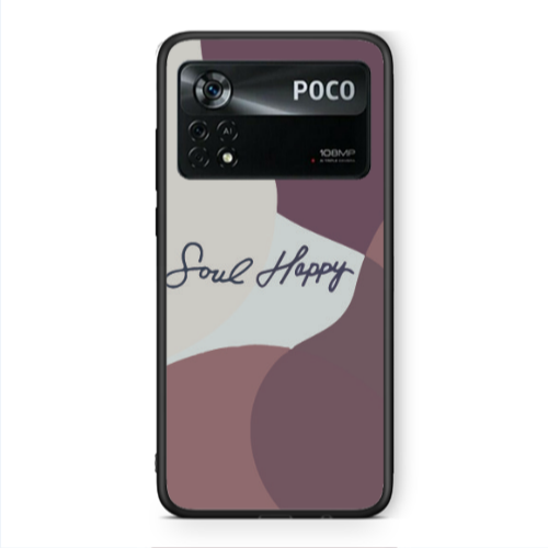 Xiaomi Poco X4 Pro Soul Happy Black Glossy Θήκη