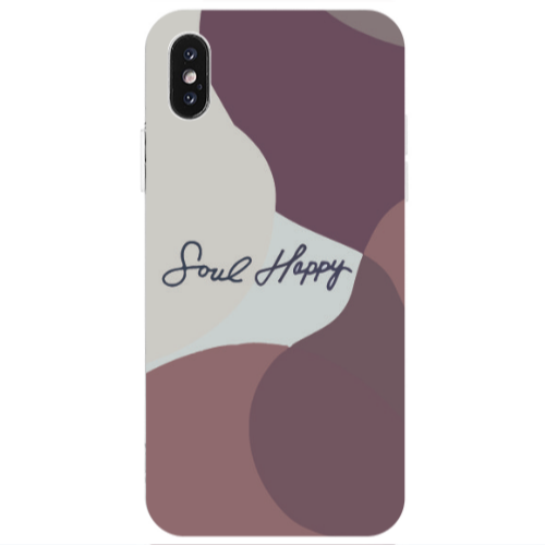 Apple iPhone Xs Max Soul Happy Transparent Silicone TPU Θήκη