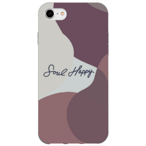 Apple iPhone 7 Soul Happy Transparent Silicone TPU Θήκη
