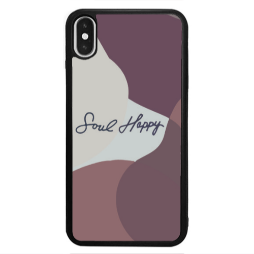 Apple iPhone Xs Soul Happy Black Glossy Θήκη