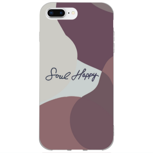 Apple iPhone 7 Plus Soul Happy Transparent Silicone TPU Θήκη