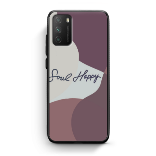 Xiaomi Poco M3 Soul Happy Black Glossy Θήκη