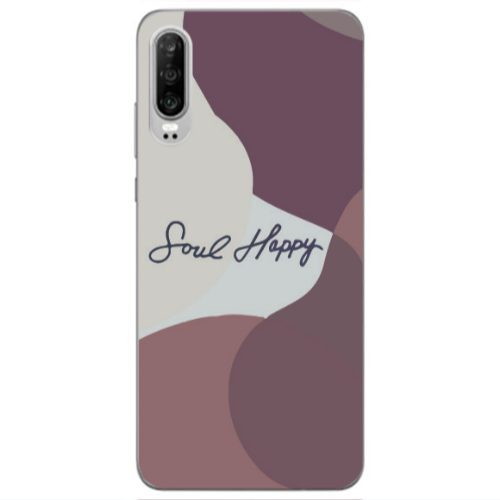 Huawei P30 Soul Happy Transparent Silicone TPU Θήκη
