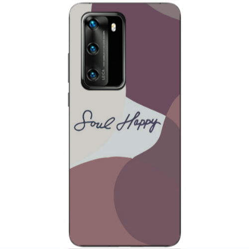 Huawei P40 Soul Happy Transparent Silicone TPU Θήκη