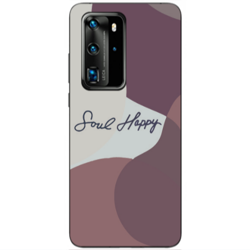 Huawei P40 Pro Soul Happy Transparent Silicone TPU Θήκη