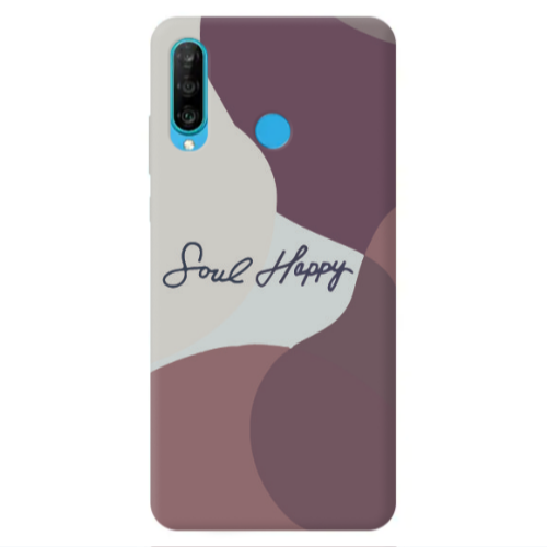Huawei P30 Lite Soul Happy Transparent Silicone TPU Θήκη