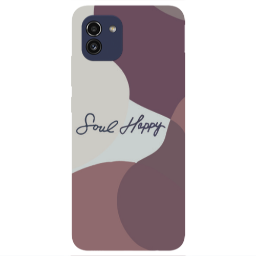 Samsung A03 Soul Happy Transparent Silicone TPU Θήκη