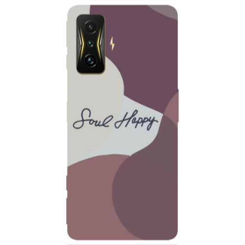 Xiaomi Poco F4 Gt Soul Happy Transparent Silicone TPU Θήκη