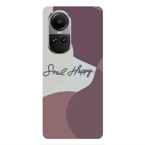 Oppo Reno10 5G Soul Happy Transparent Silicone TPU Θήκη