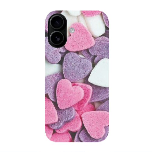 Apple Iphone 16 plus Sponge Hearts Transparent Silicone TPU Θήκη
