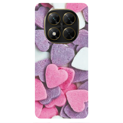 Xiaomi Poco X7 Sponge Hearts Transparent Silicone TPU Θήκη