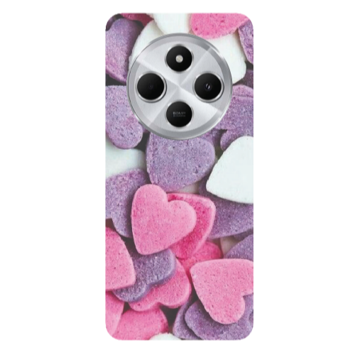 Xiaomi Redmi 14c Sponge Hearts Transparent Silicone TPU Θήκη