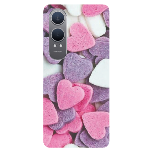 Oneplus Nord Ce 4 lite Sponge Hearts Transparent Silicone TPU Θήκη