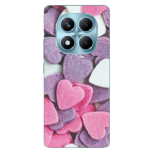 Xiaomi Redmi Note 14 Pro Sponge Hearts Transparent Silicone TPU Θήκη