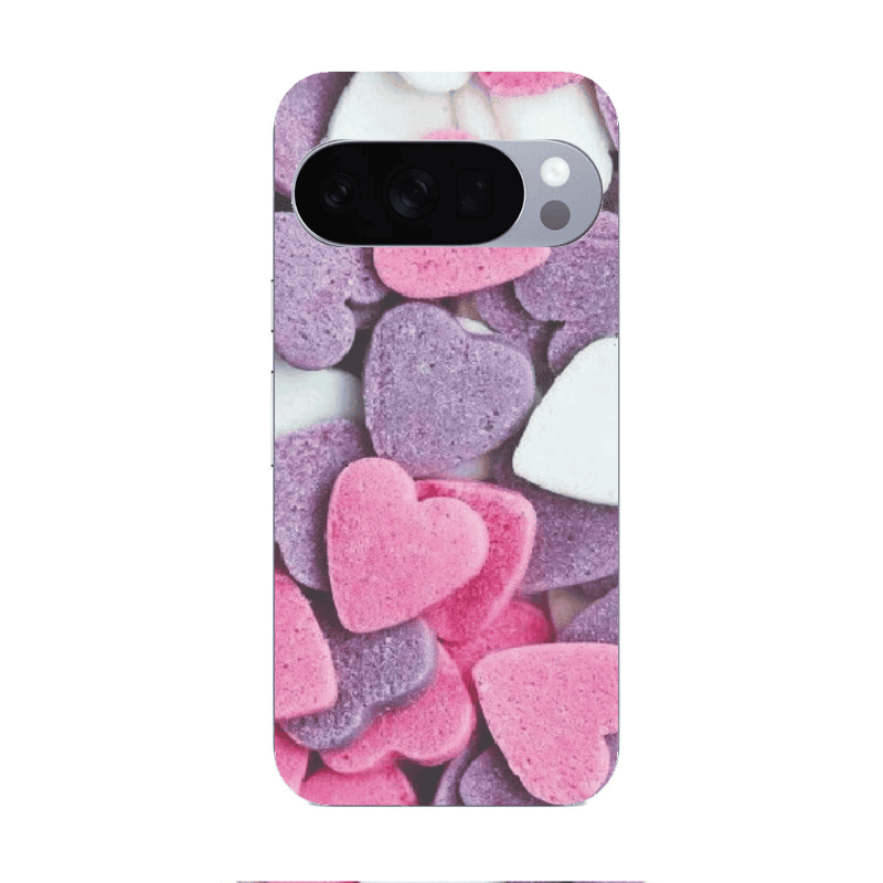 Google Pixel 10 Pro Sponge Hearts Transparent Silicone TPU Θήκη