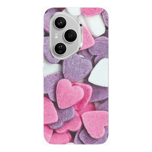 Honor Magic 400 Pro Sponge Hearts Transparent Silicone TPU Θήκη