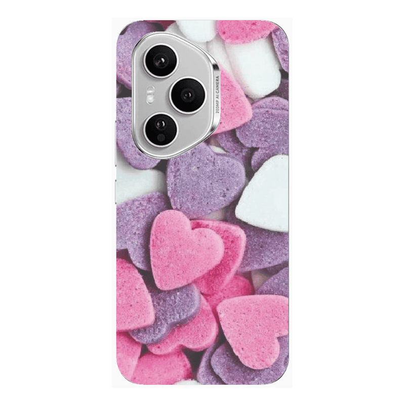 Honor Magic 400 Pro Sponge Hearts Transparent Silicone TPU Θήκη