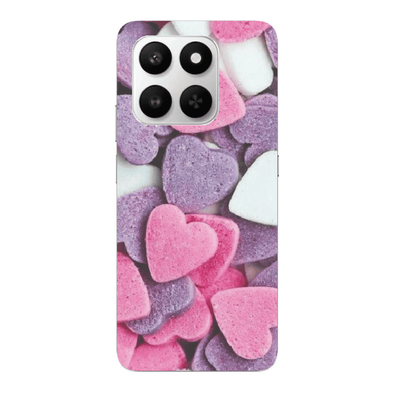 Honor Magic 400 Smart Sponge Hearts Transparent Silicone TPU Θήκη