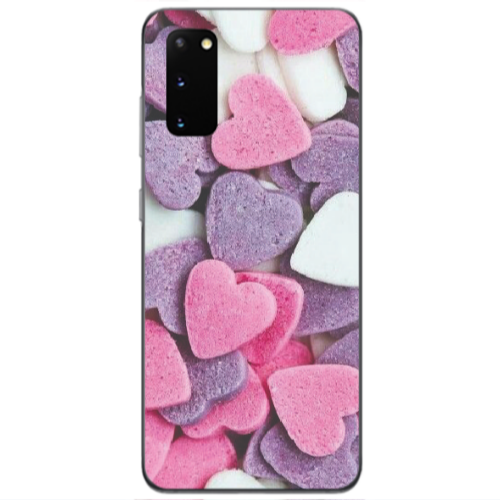 Samsung S20 Sponge Hearts Transparent Silicone TPU Θήκη