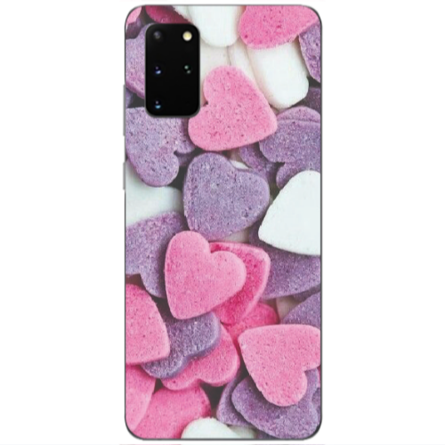 Samsung S20 Plus Sponge Hearts Transparent Silicone TPU Θήκη